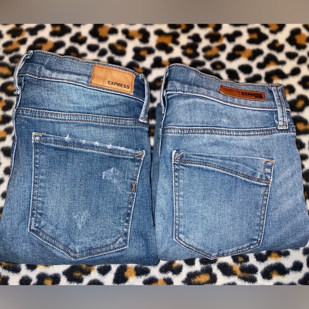 Express skinny jeans mid rise bundle size 00s